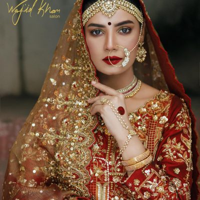 Wajid khan salon bridal look pic